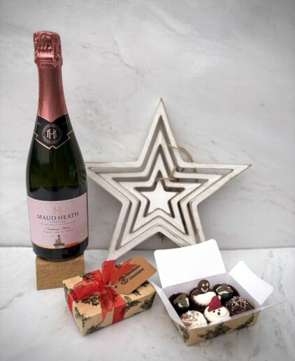 Sparkling Rose & Chocolates Gift Box